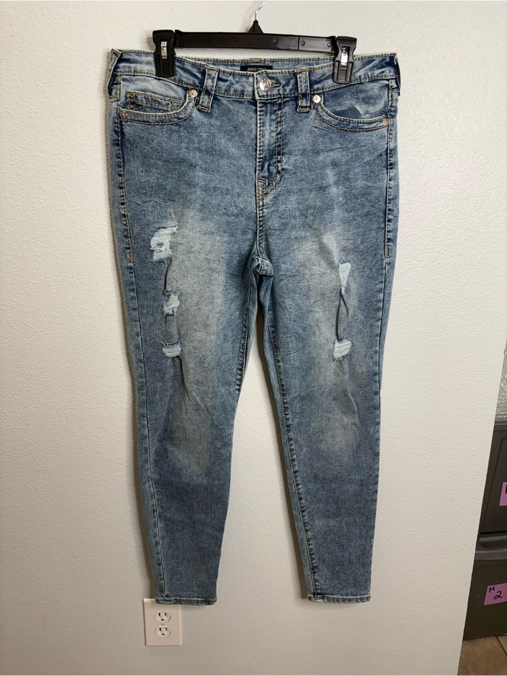 True Religion Jennie Curvy Mid Rise Super Skinny Size 34